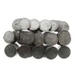 Quantity of GB silver coinage
