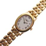 Longines - Lady's gold plated bracelet watch