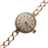 Zenith - Lady's 9ct gold quartz bracelet watch