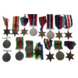 Large quantity of British Second World War medals