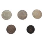 Group of Georgian and Victorian coins