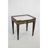 Early 20th Century black-lacquered Chinoiserie side table