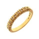 18ct gold diamond nine-stone ring