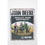 Modern John Deere advertising sign