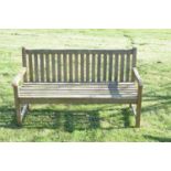 Teak garden bench or seat