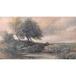 Edmund Morrison Wimperis (1835-1900) - Watercolour on paper - Rural landscape 'A Stormy Day'