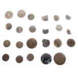 Collection of ten hammered coins, silver coinage and a quantity of other coinage