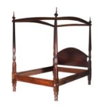 Mahogany four-poster bed