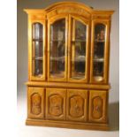 Modern dome-topped display cabinet or bookcase