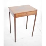 Early 19th Century mahogany side table fitted one flush-fronted drawer