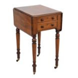 Victorian two-drawer Pembroke table