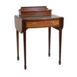 Edwardian mahogany writing table