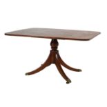 Early 19th Century oblong snap-top breakfast or centre table