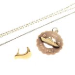 Two 9ct gold necklaces