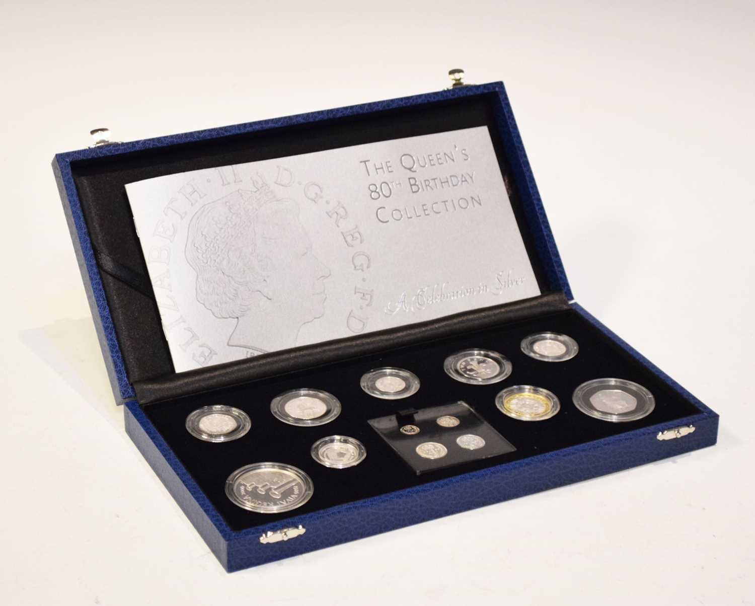 Queen's 80th birthday collection silver Royal Mint set