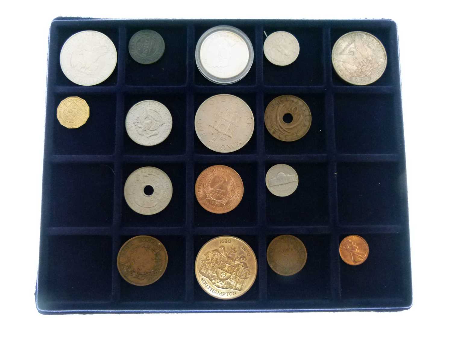 Quantity of world coinage to include American dollars, etc
