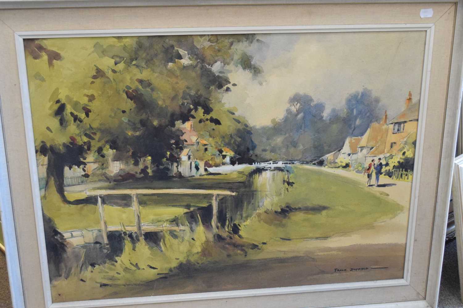 Frank Duffield (1901-1982), Bristol Savages - Watercolour - 'Lower Slaughter, Gloucestershire' - Image 6 of 6