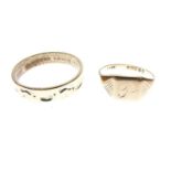 9ct gold signet ring