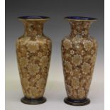 Pair of Doulton Lambeth 'Slaters Patent' vases