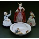 Small group of Royal Doulton figures, etc