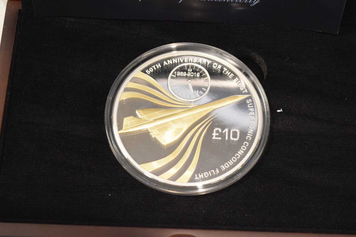 Concorde 50th Anniversary silver proof 5oz £10 coin - Bild 2 aus 5