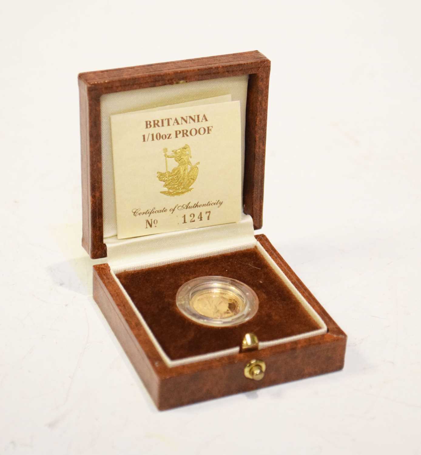 Britannia 1/10oz gold proof coin