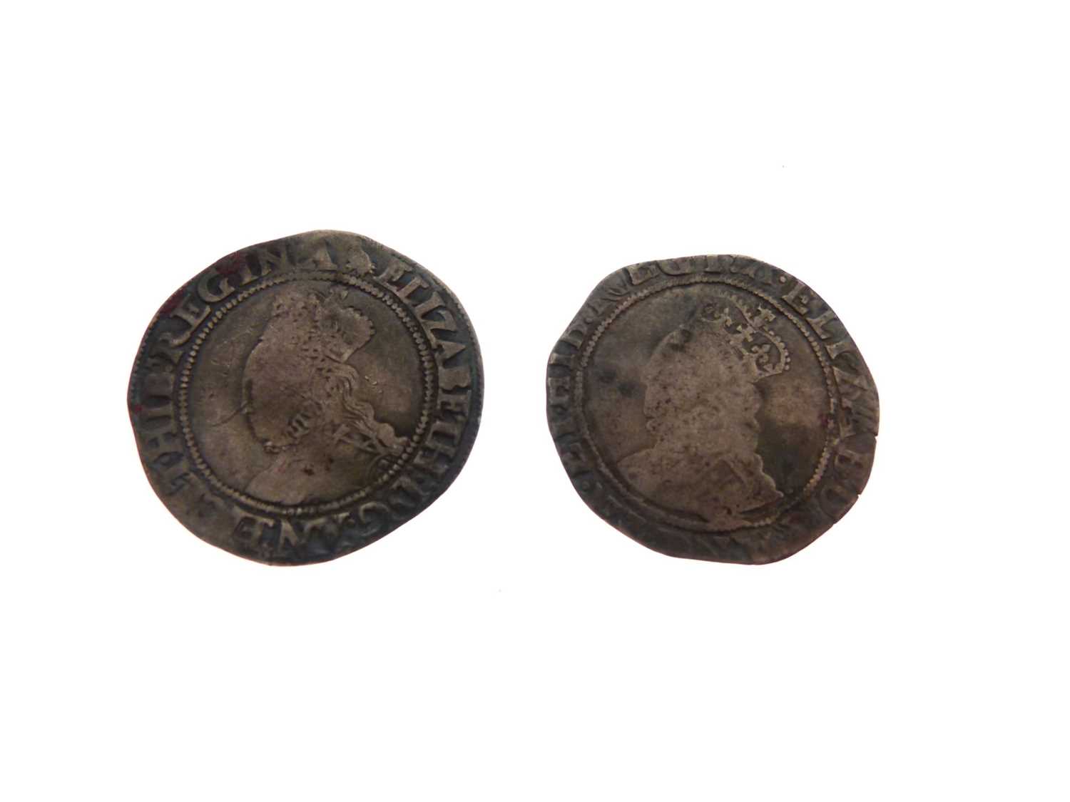 Two Elizabeth I silver coins - Bild 2 aus 4