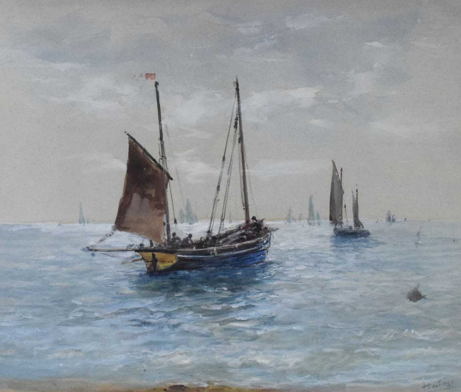 English School, circa 1900 - Pair of maritime watercolours - Image 3 of 13