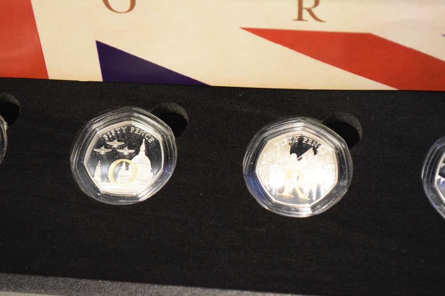The 75th Anniversary of VE Day 'The Silver Proof Victory 50p Set' - Bild 2 aus 4