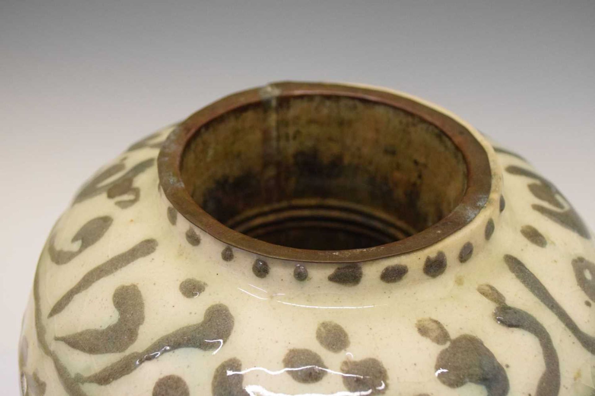 Middle Eastern slipware vase - Image 7 of 12