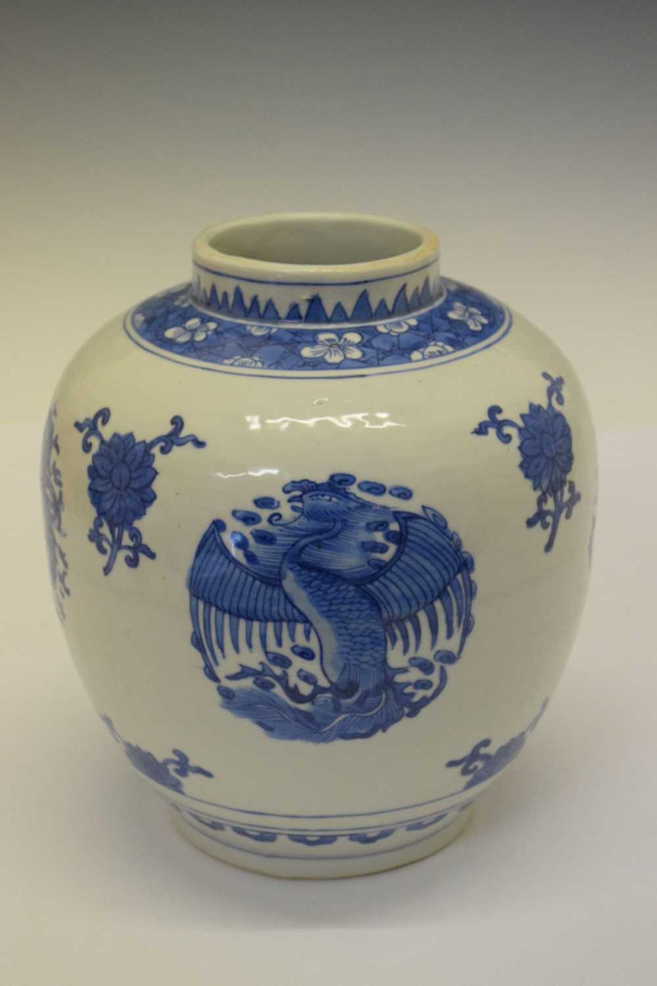 Chinese blue and white porcelain ovoid jar - Image 4 of 11