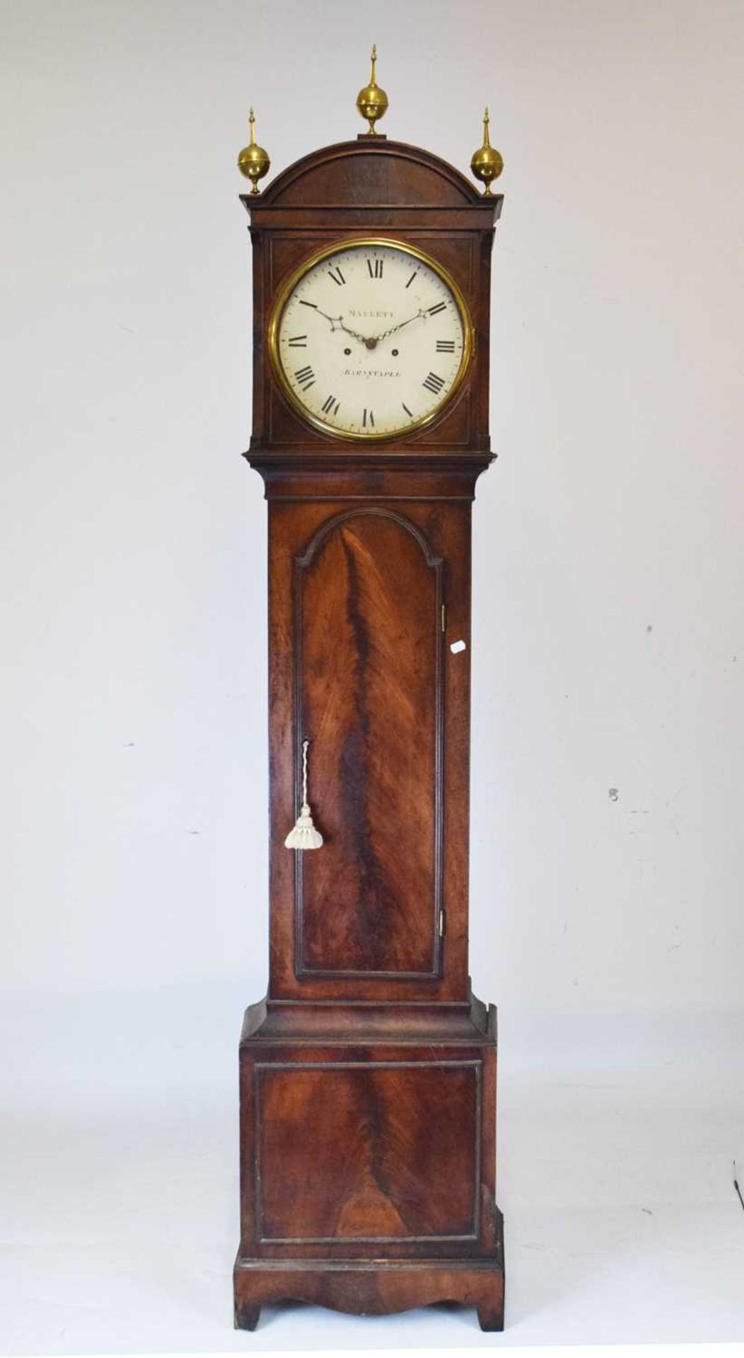 Early 19th Century mahogany cased 8-day painted dial longcase clock, Mallett, Barnstaple - Image 2 of 13
