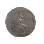 Queen Victoria 1845 four pence