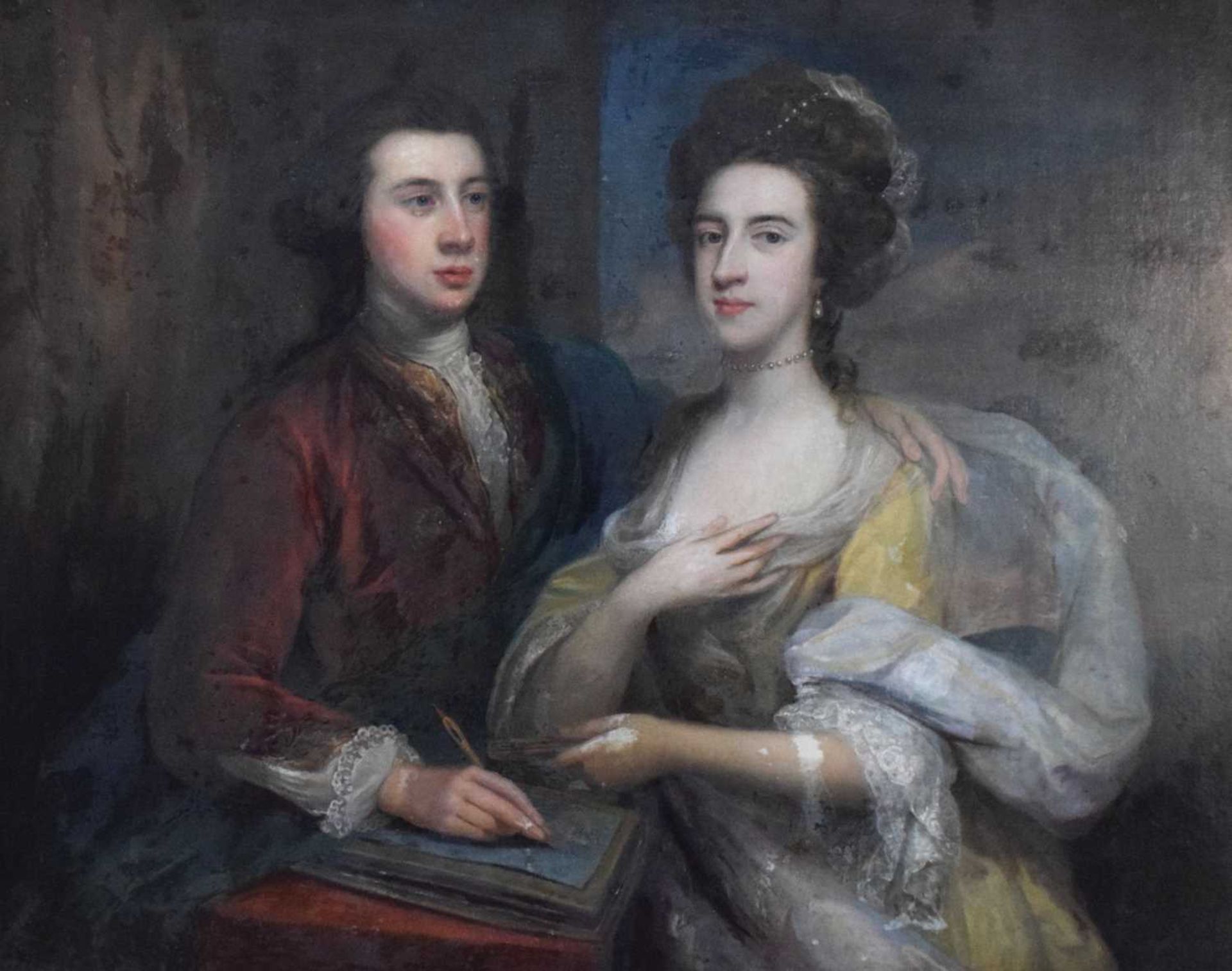 Circle of Arthur Pond, (circa1701-1758) - Oil on canvas, Henry and Susanna Hoare - Image 18 of 33