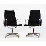 Charles and Ray Eames - Pair of swivel armchairs