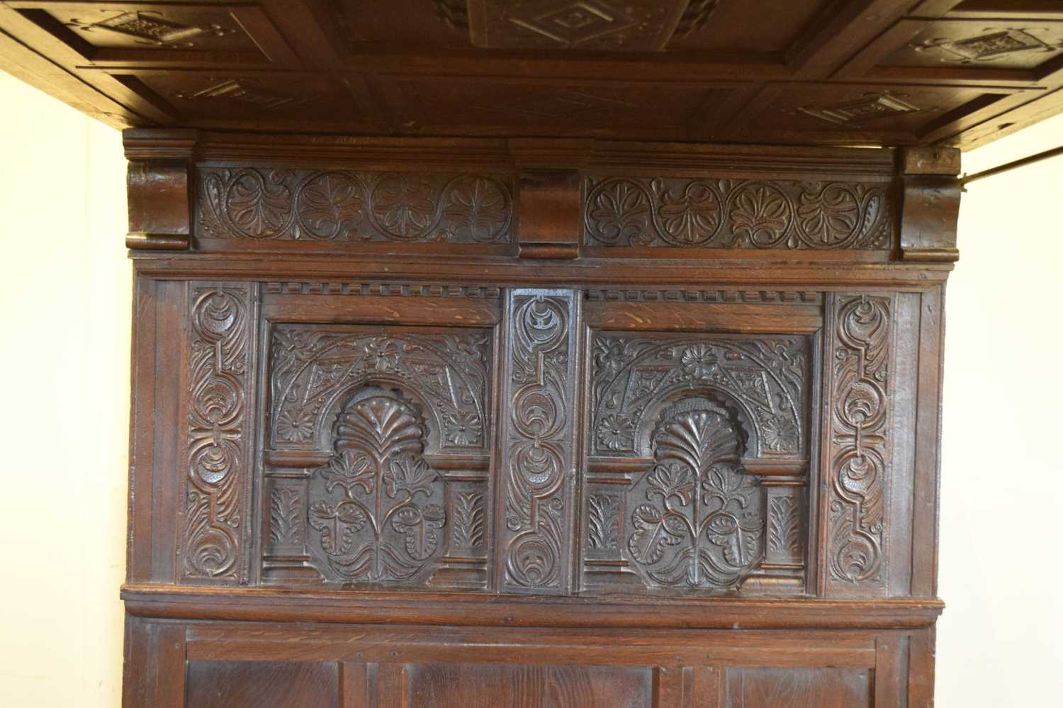 The Aldwick Court carved oak tester bed - Image 2 of 13