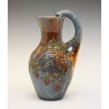 Elton ware jug with slip ware and lustre finish