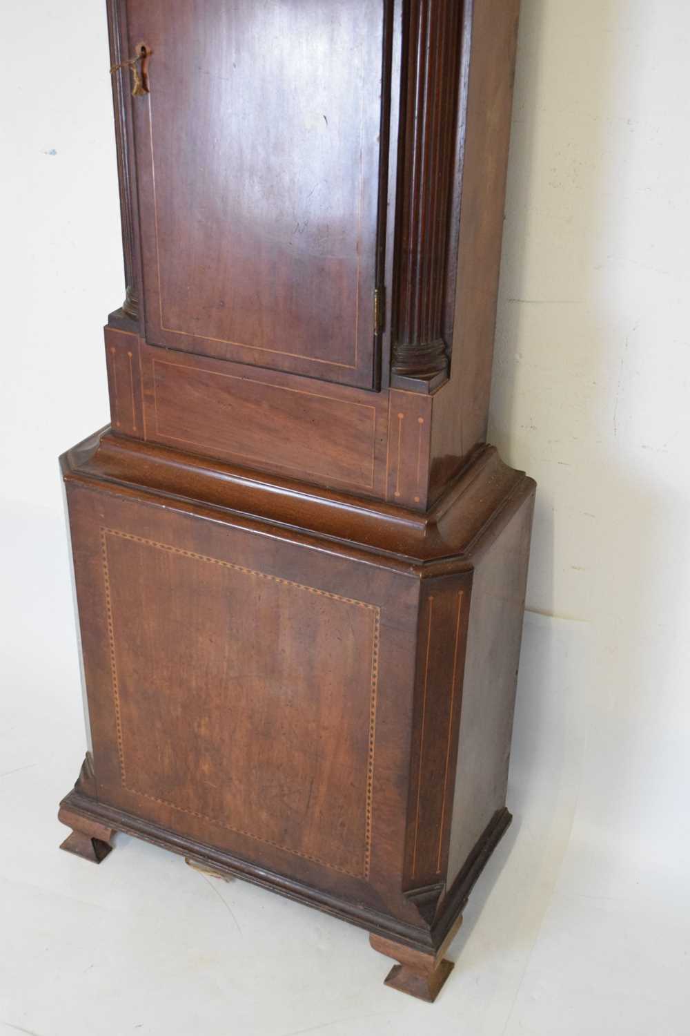 Early 19th Century inlaid mahogany cased 8-day brass dial longcase clock - Richard Hornby, Oldham - Image 10 of 14