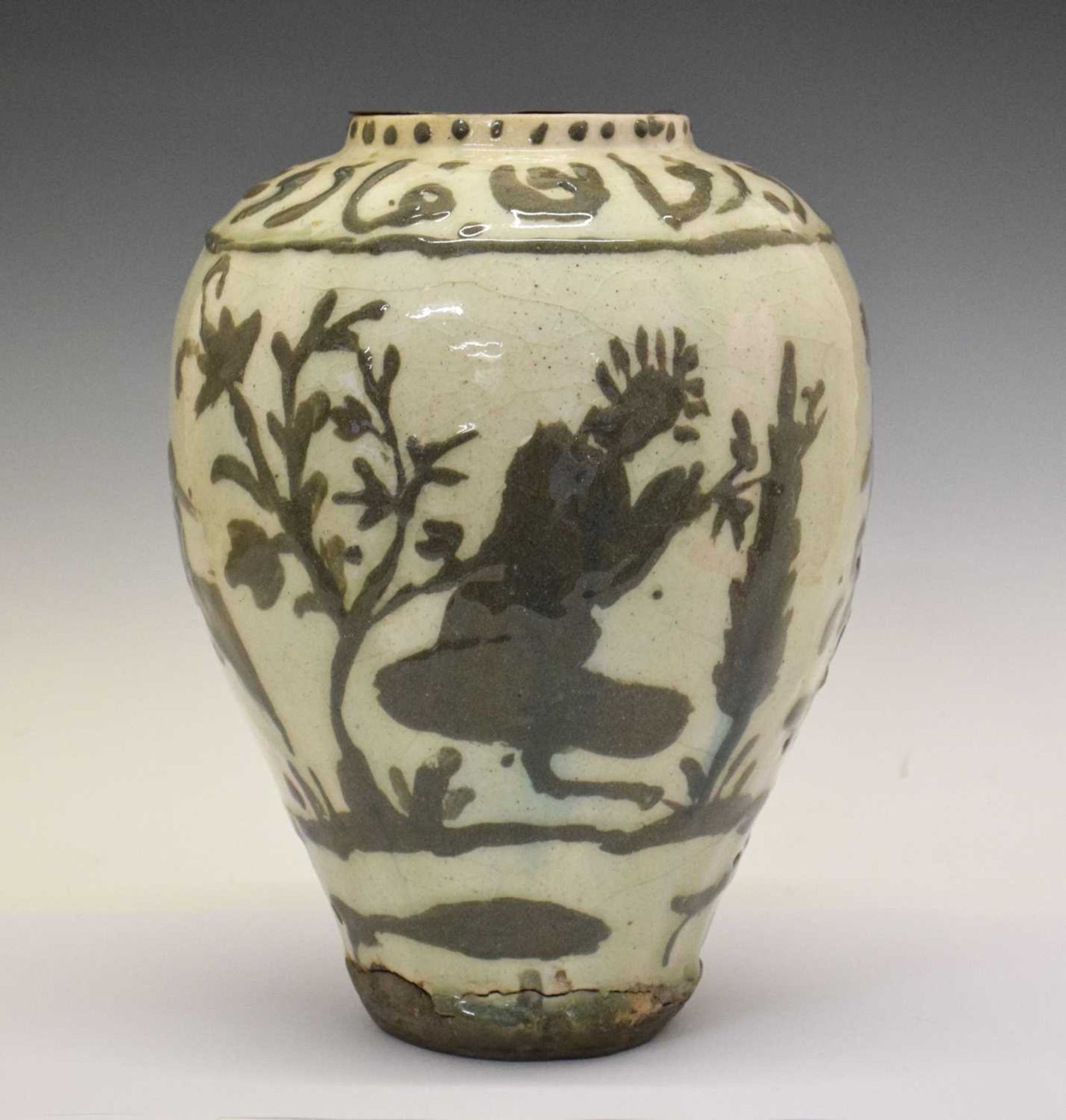 Middle Eastern slipware vase