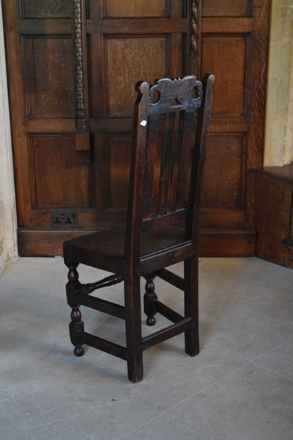 Harlequin set of twelve late 17th Century oak high-back dining chairs - Image 21 of 25