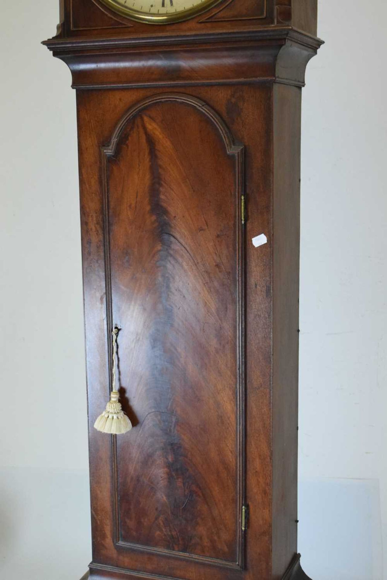 Early 19th Century mahogany cased 8-day painted dial longcase clock, Mallett, Barnstaple - Image 4 of 13