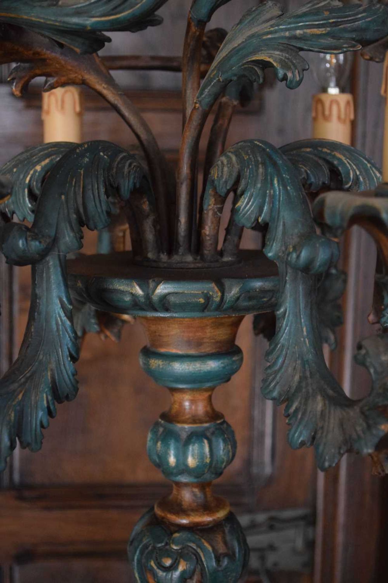 Pair of floor-standing ten-light candelabra - Image 6 of 16