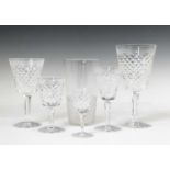 Suite of Waterford glassware