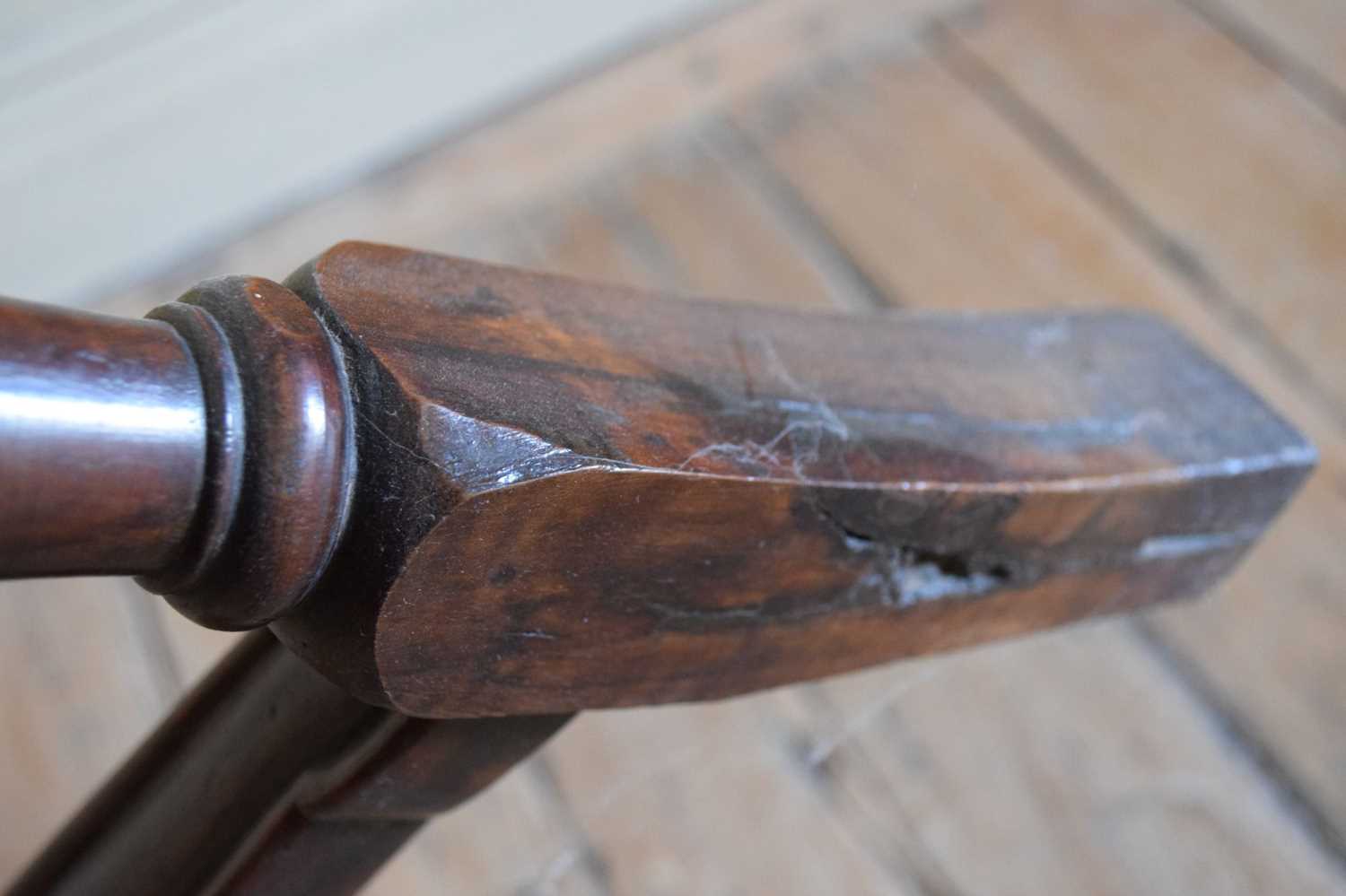 Set of six late 17th Century and later walnut high back dining chairs - Image 18 of 27