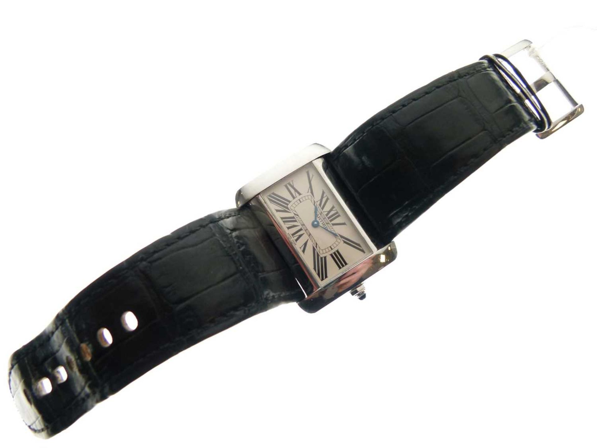 Cartier - Gentleman's Tank Divan stainless steel cased wristwatch - Image 6 of 8