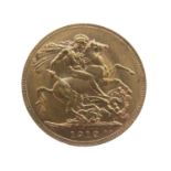 George V Perth Mint gold sovereign, 1912