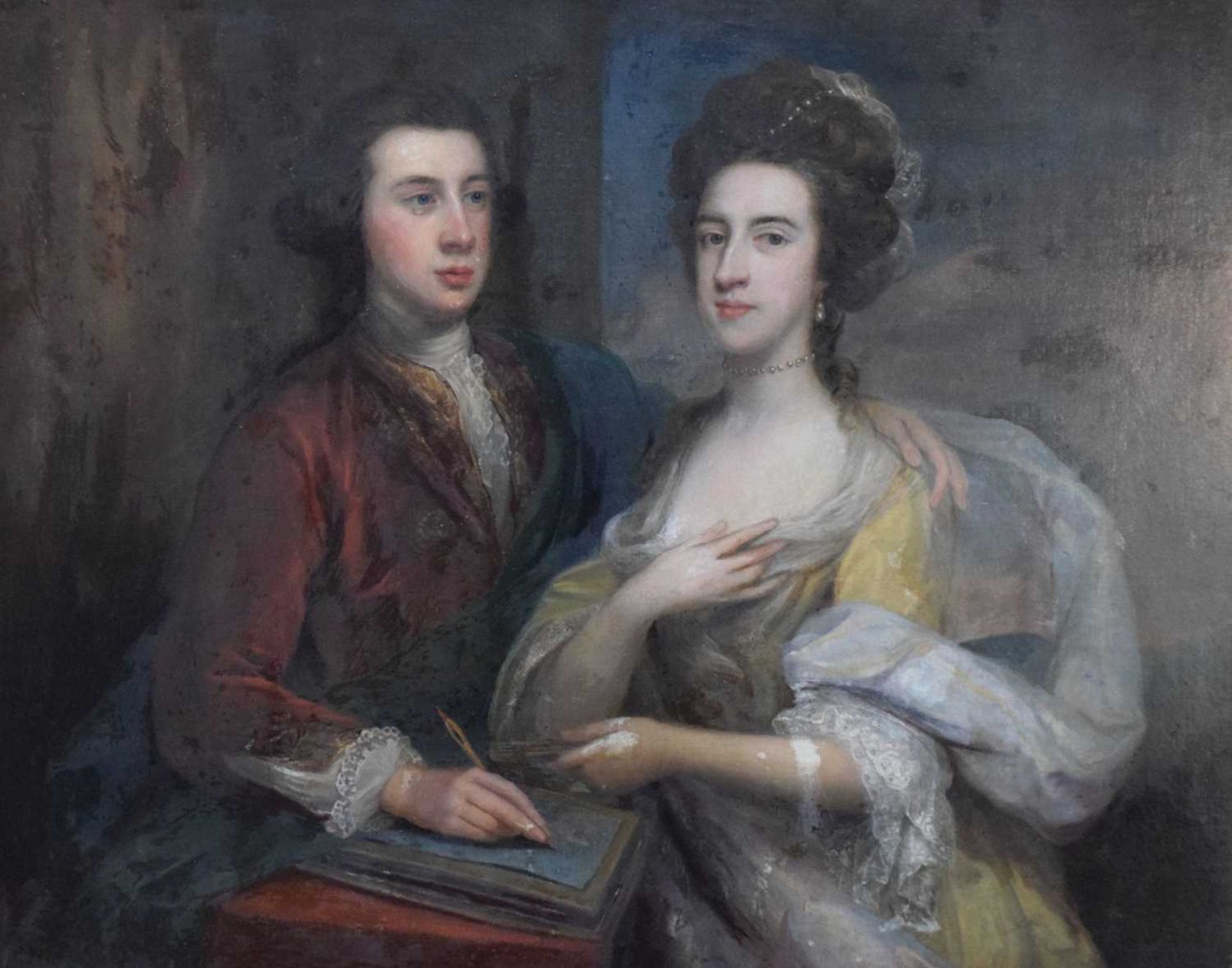 Circle of Arthur Pond, (circa1701-1758) - Oil on canvas, Henry and Susanna Hoare - Image 13 of 33