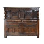 James I oak press or court cupboard circa 1620