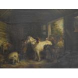 Oil on canvas after George Morland