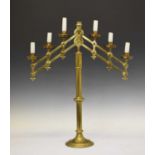 Brass candelabrum